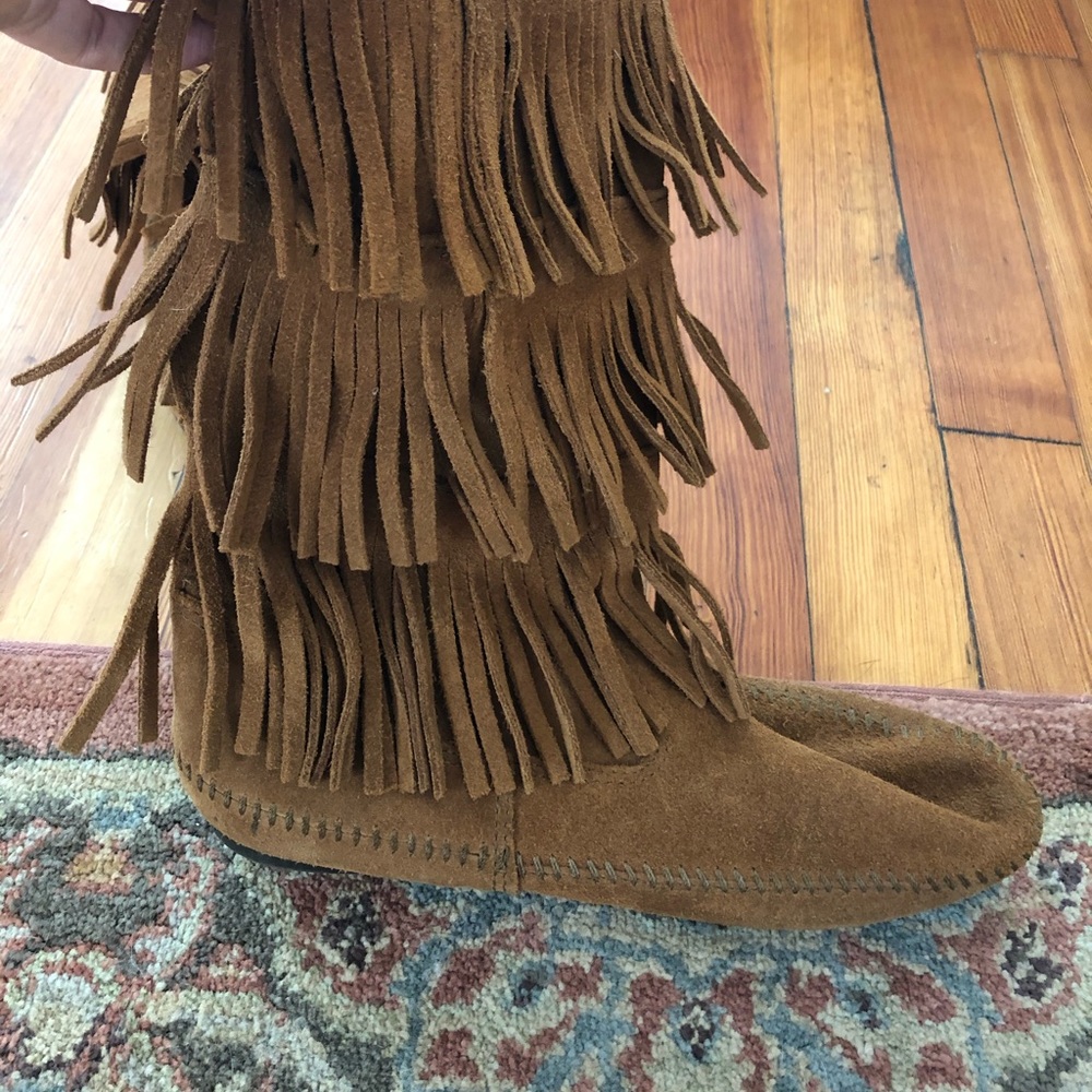 Minnetonka Fringe Boots